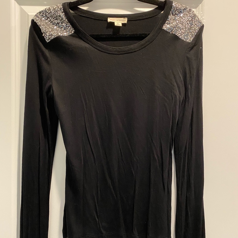 Black sparkly shirt